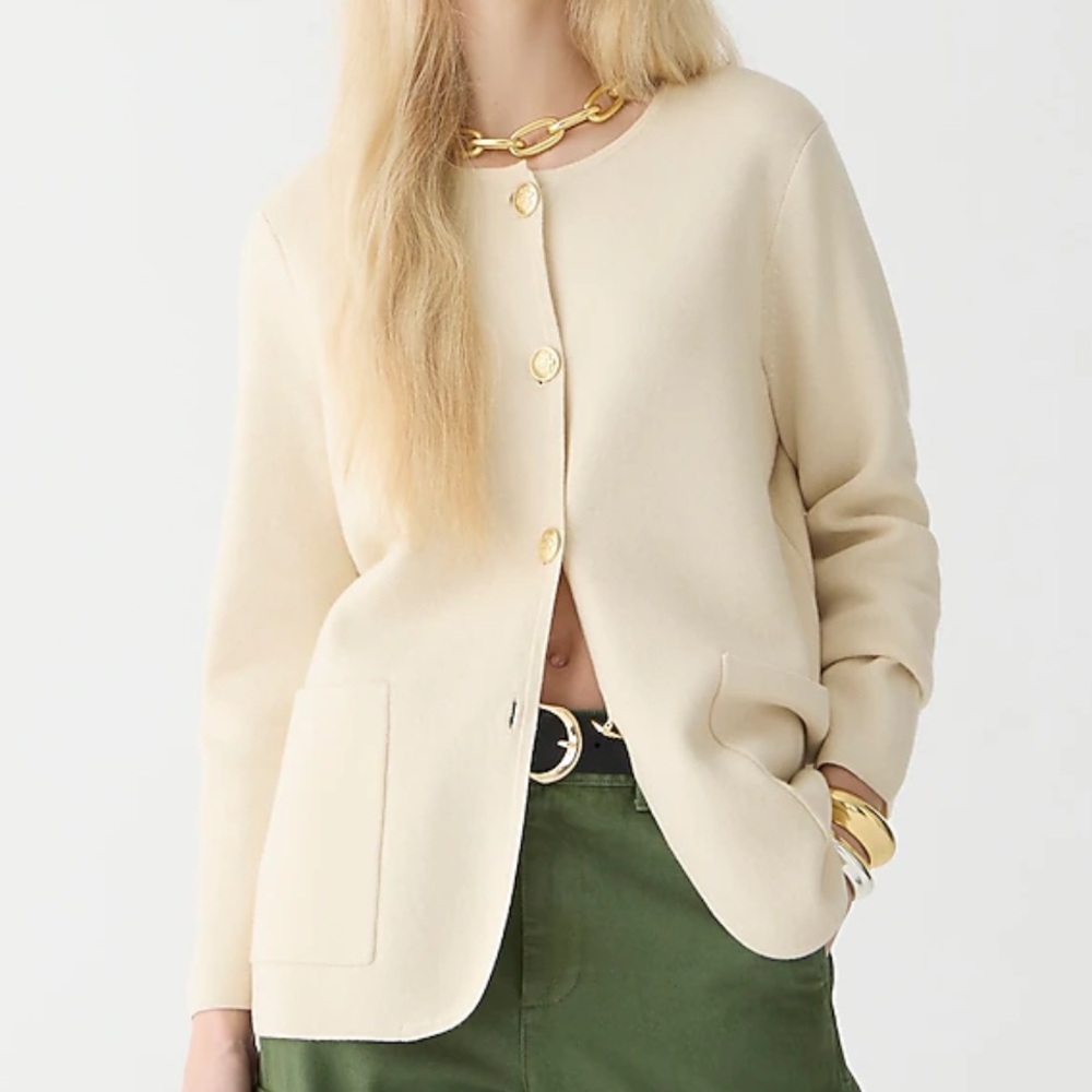 NWT J.CREW Giselle sweater-blazer